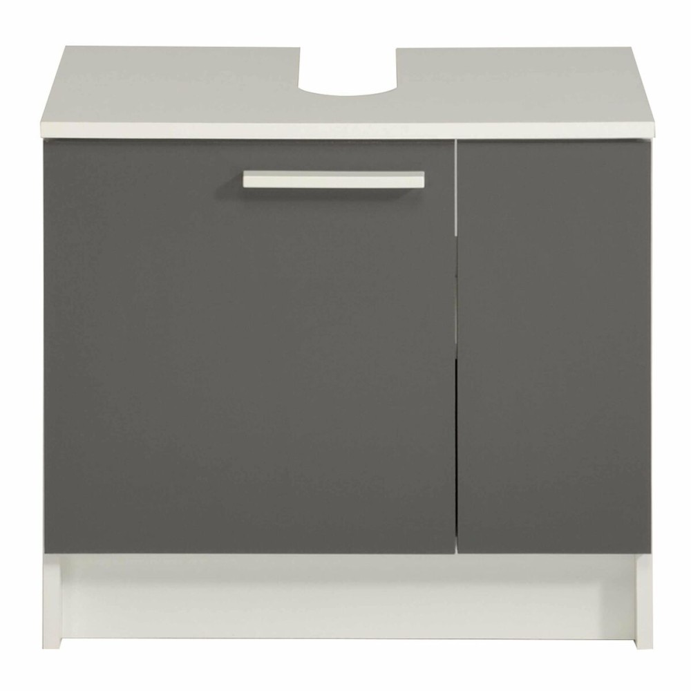 Under Sink Cabinet Versa White Grey Wood Melamin 59 x 38 x 53,5 cm
