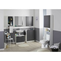 Under Sink Cabinet Versa White Grey Wood Melamin 59 x 38 x 53,5 cm