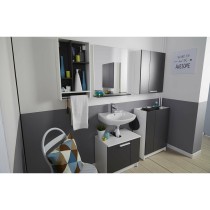 Under Sink Cabinet Versa White Grey Wood Melamin 59 x 38 x 53,5 cm