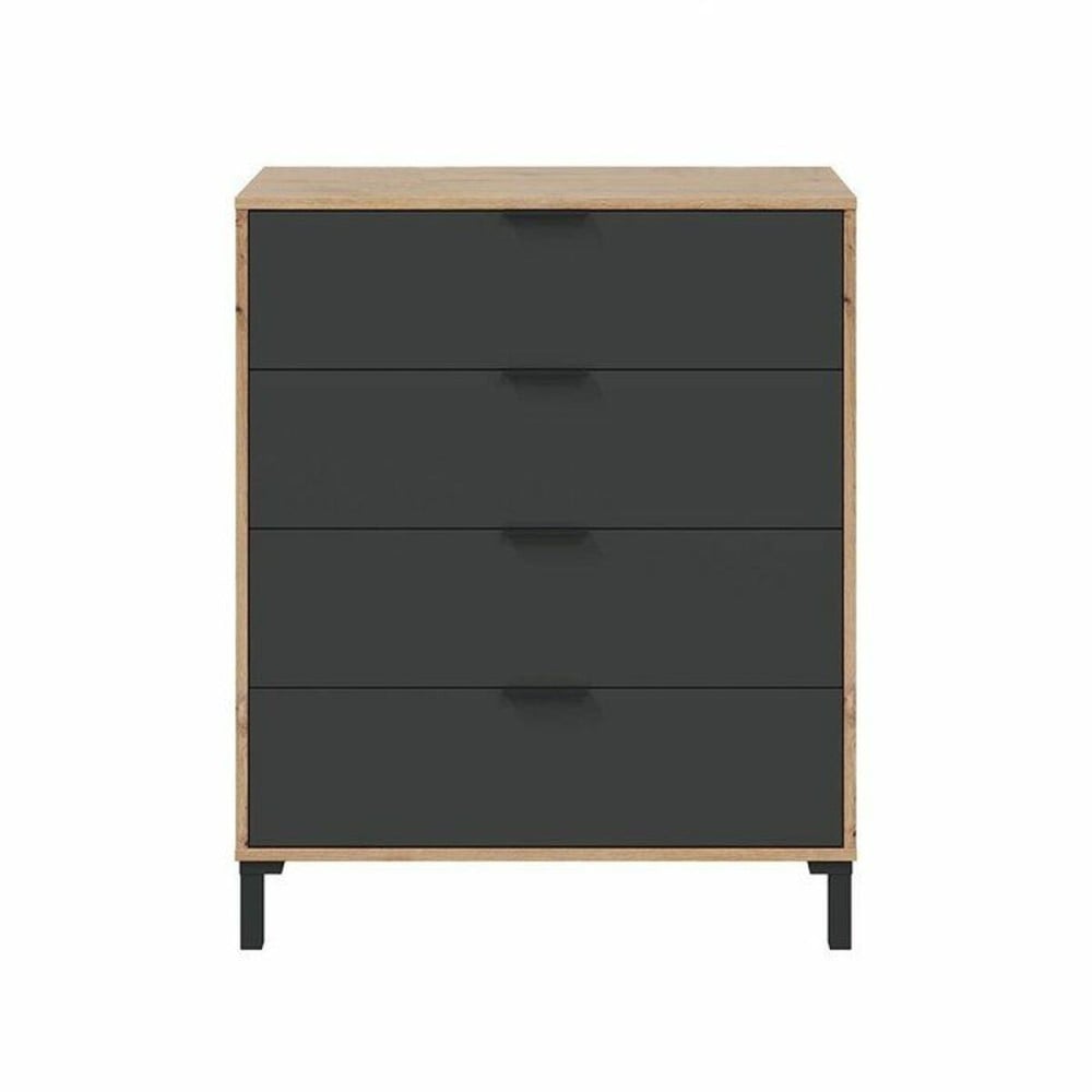 Kommode Braun Schwarz 77,5 x 40 x 93,5 cm