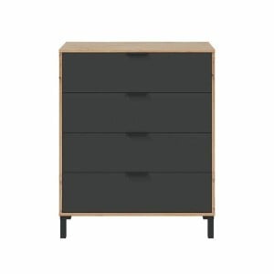Chest of drawers Brown Black 77,5 x 40 x 93,5 cm