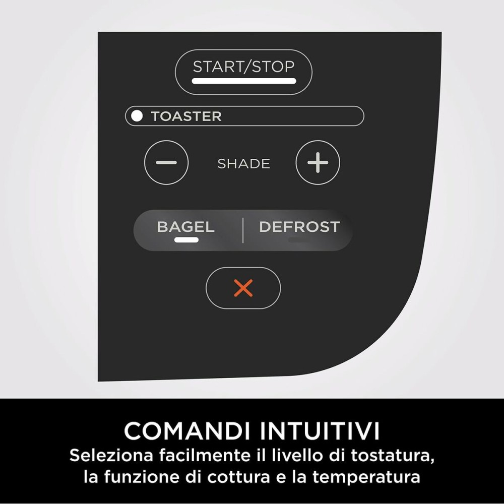 Toaster NINJA Silberfarben 1200 W 3 in 1