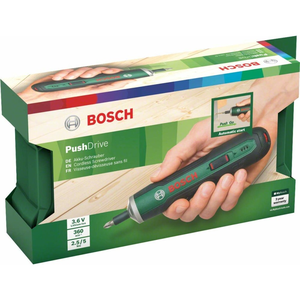 Elektrischer Schraubendreher BOSCH PushDrive 3,6 V