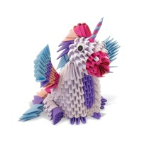 Satz mit Papierhandarbeiten Oxford Creagami 3D Einhorn