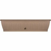 Jardinière auto-arrosante Garden ID Taupe 80 cm