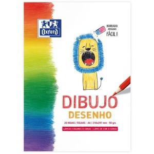 Drawing Pad Oxford A4 20 Sheets (5 Units)