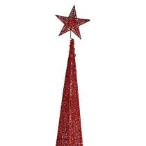 Weihnachtsbaum Turm Rot Metall Kunststoff 39 x 186 x 39 cm (4 Stück)