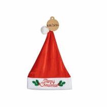 Father Christmas Hat Merry Christmas Mistletoe Red (12 Units)