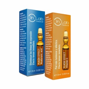 Ampoules Inlab Flash Effect Duo Acide Hyaluronique Vitamine C 15 ml (2 x 1,5 ml)