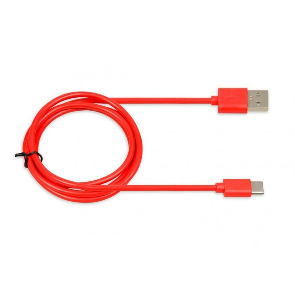 USB A zu USB-C-Kabel Ibox IKUMTCR Rot 1 m