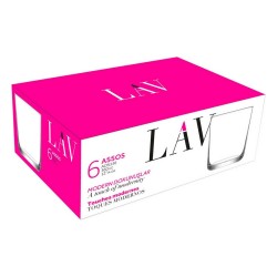 Set de Verres LAV Assos 360 ml 6 Pièces (8 Unités)