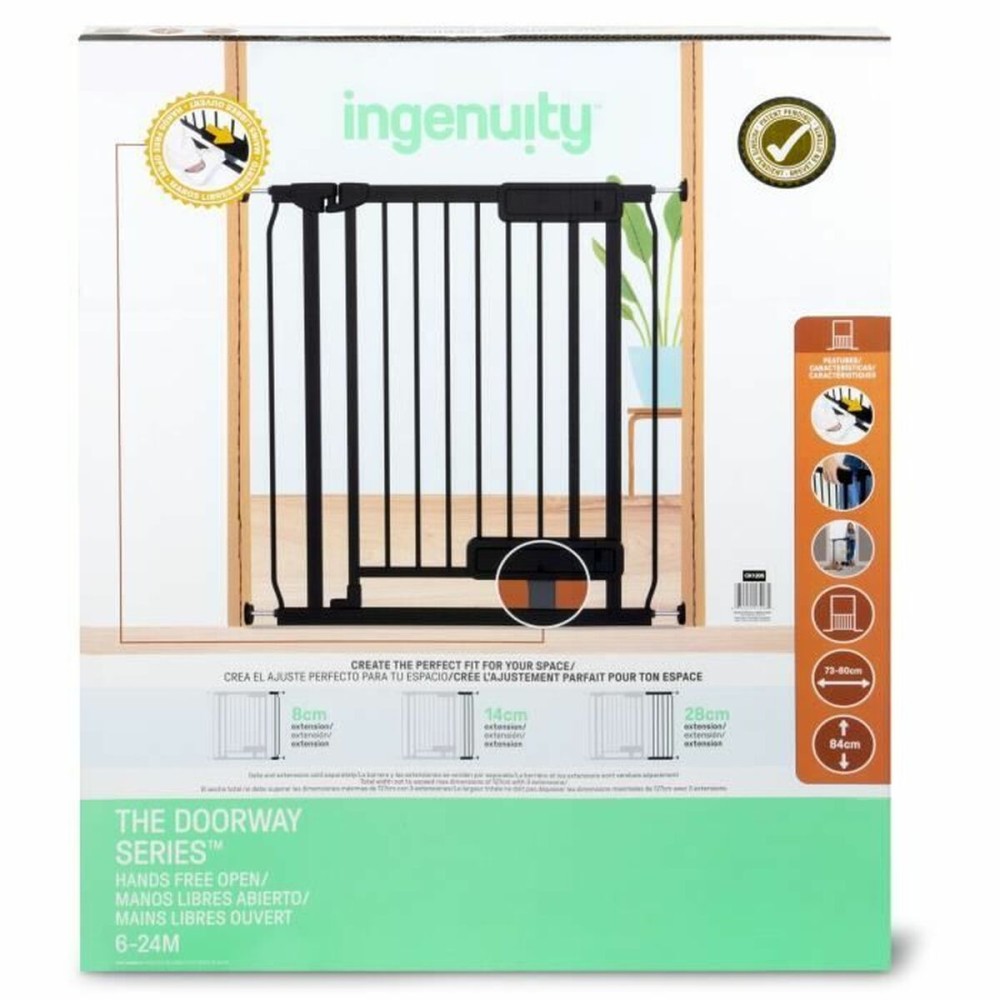 Barrière de sécurité Ingenuity Noir 73-80 cm