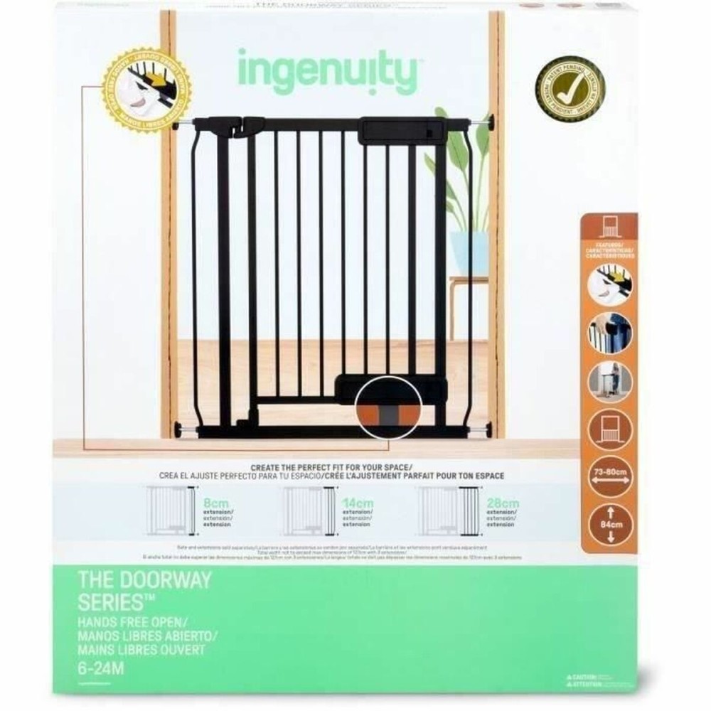 Barrière de sécurité Ingenuity Noir 73-80 cm