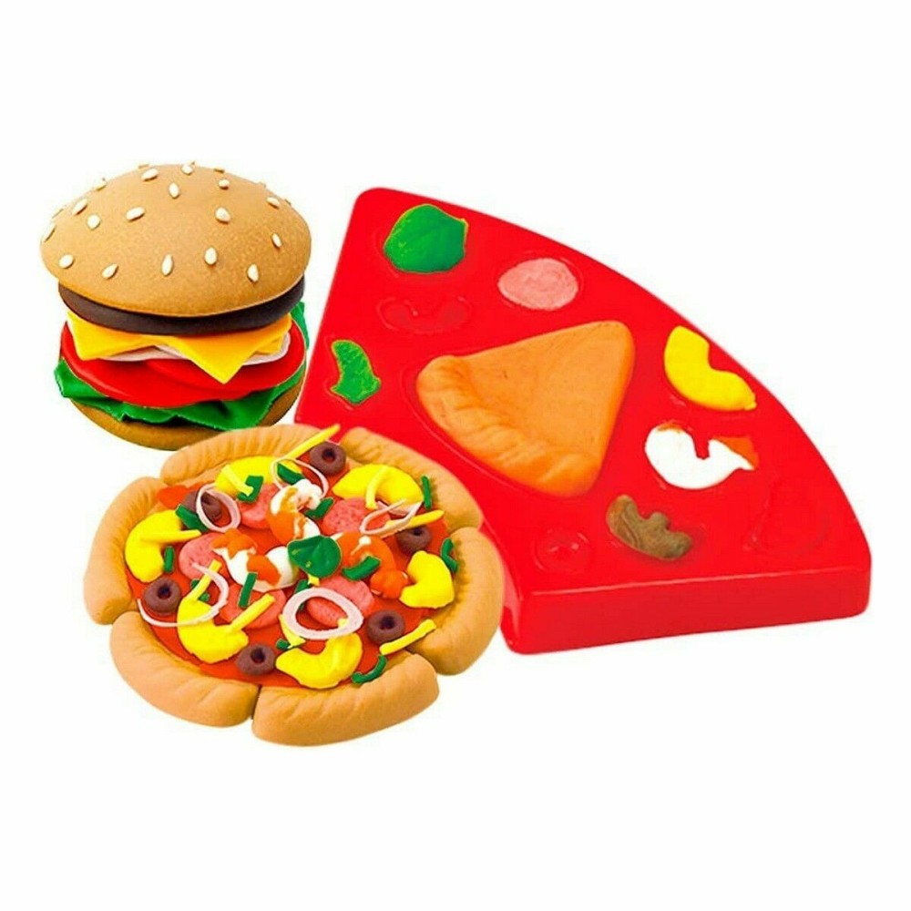 Pâte à modeler en argile Colorbaby Burger & Sandwich Multicouleur (19 Pièces)