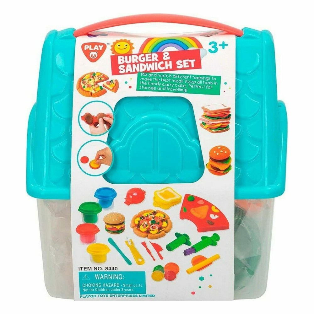 Pâte à modeler en argile Colorbaby Burger & Sandwich Multicouleur (19 Pièces)