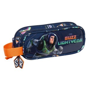 Zweifaches Mehrzweck-Etui Buzz Lightyear Marineblau (21 x 8 x 6 cm)