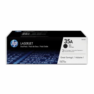 Toner original HP 35A Noir (2 Unités)