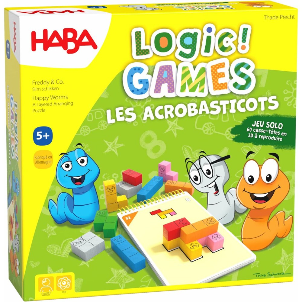 Board game HABA Logic Games - Happy Worms