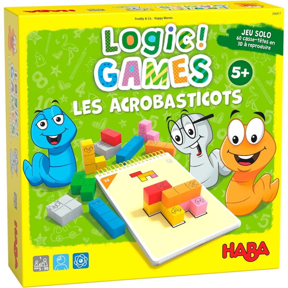 Board game HABA Logic Games - Happy Worms