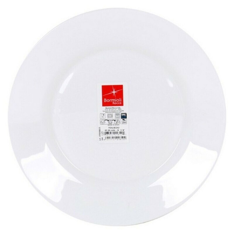 Assiette plate Bormioli Toledo Ø 25 x 2 cm (36 Unités)