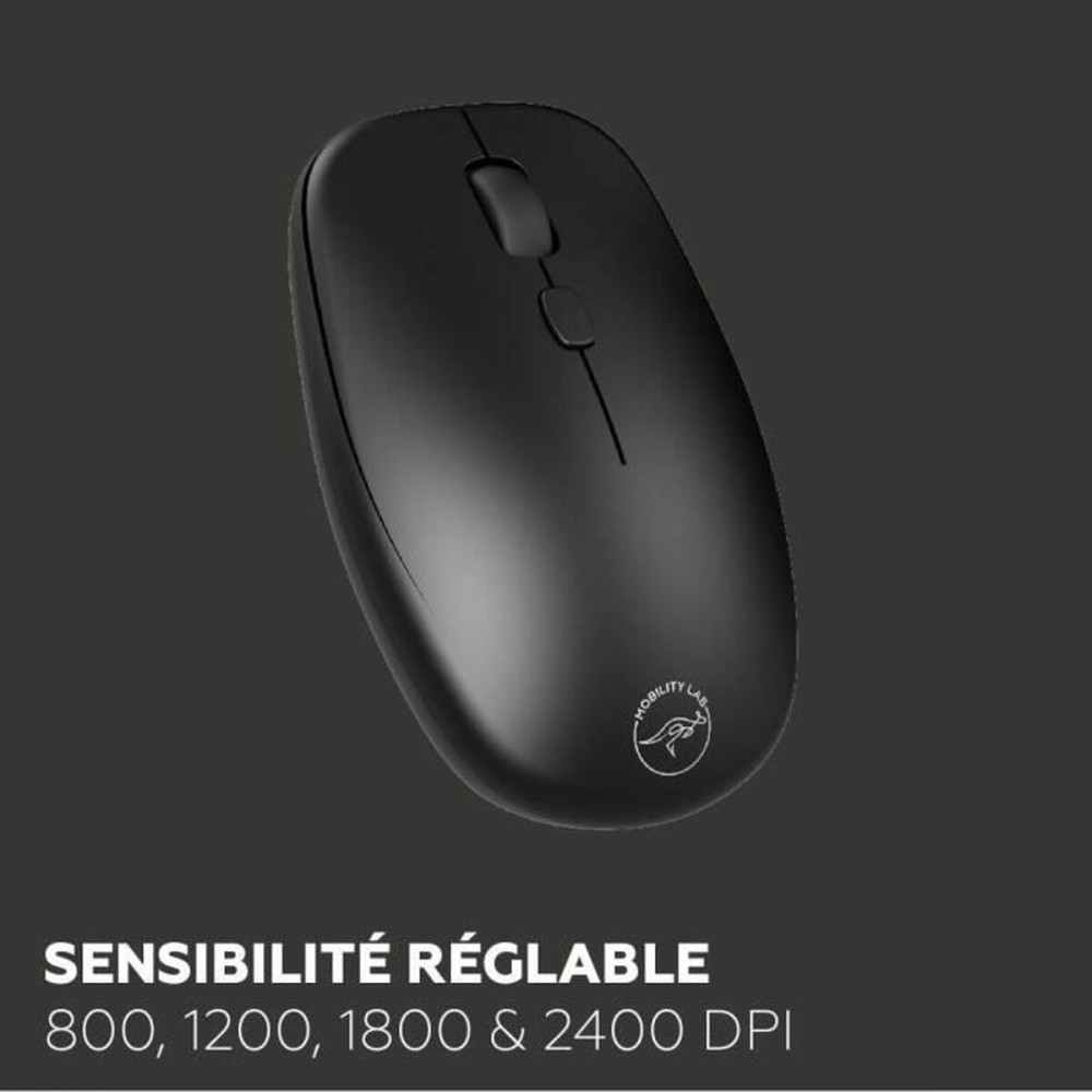 Keyboard and Mouse Mobility Lab CP420W Mini Black AZERTY