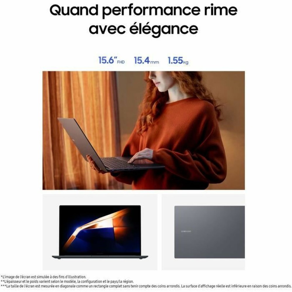 Ordinateur Portable Samsung 15,6" 1.3 GHz Intel Core i5-1335U 8 GB RAM 256 GB SSD