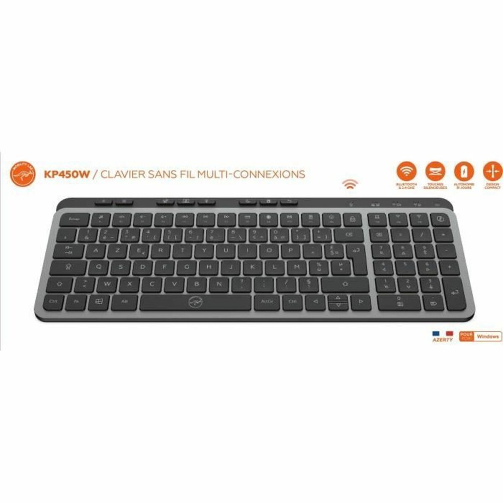 Keyboard Mobility Lab KP450W Compact Black Grey