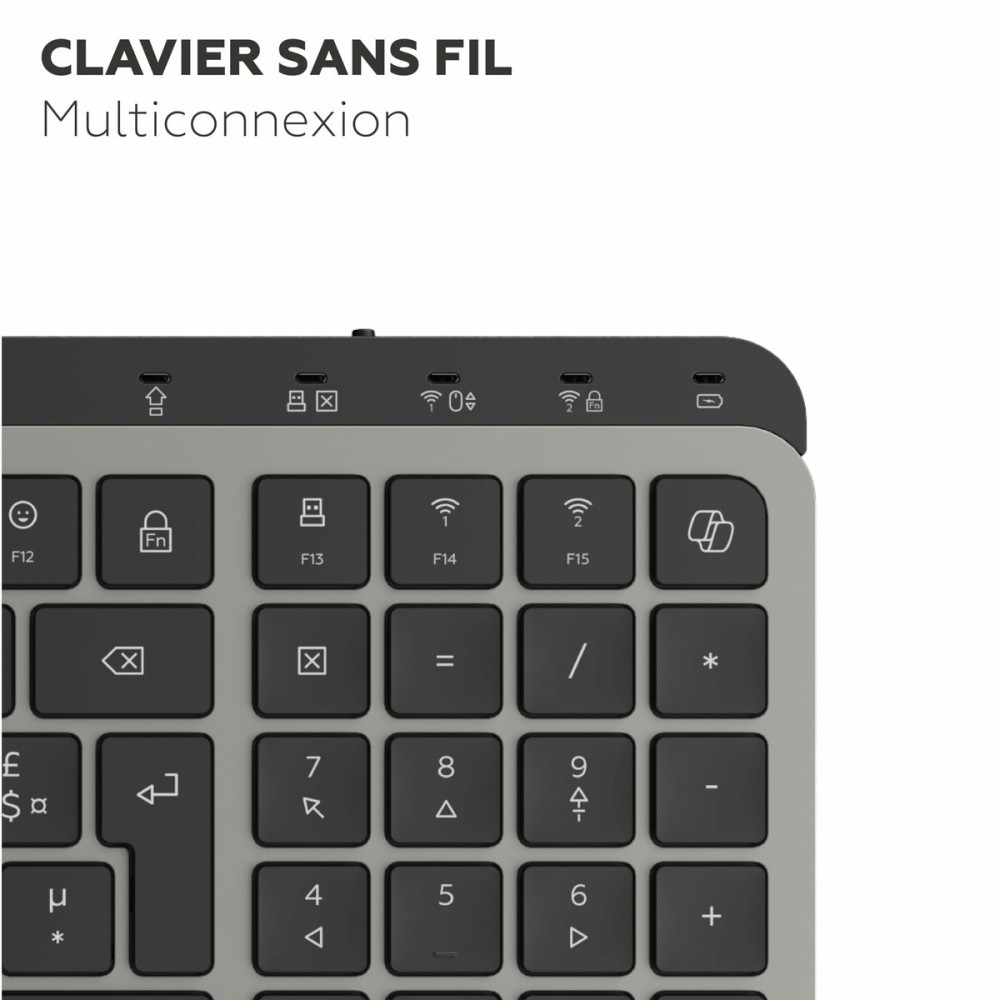 Keyboard Mobility Lab KP450W Compact Black Grey