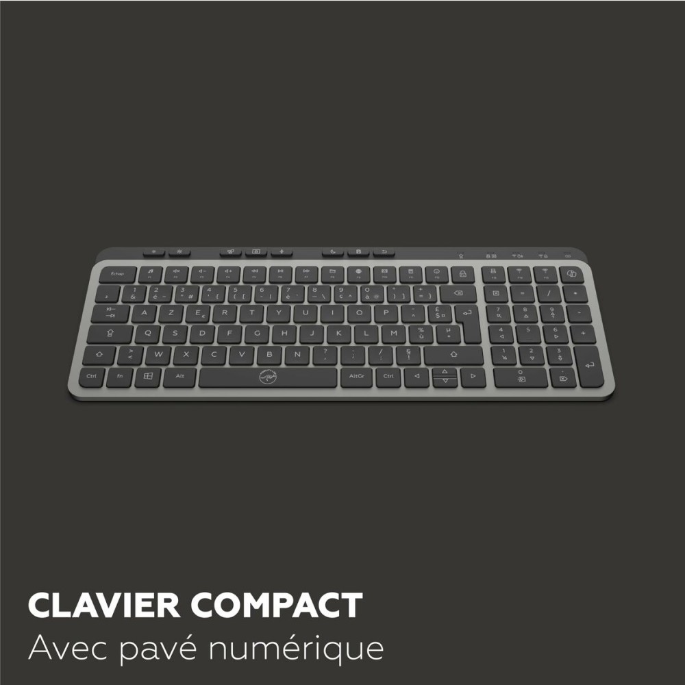 Keyboard Mobility Lab KP450W Compact Black Grey
