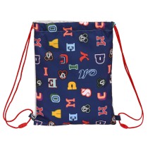 Rucksacktasche mit Bändern Mickey Mouse Clubhouse Only one Marineblau (26 x 34 x 1 cm)