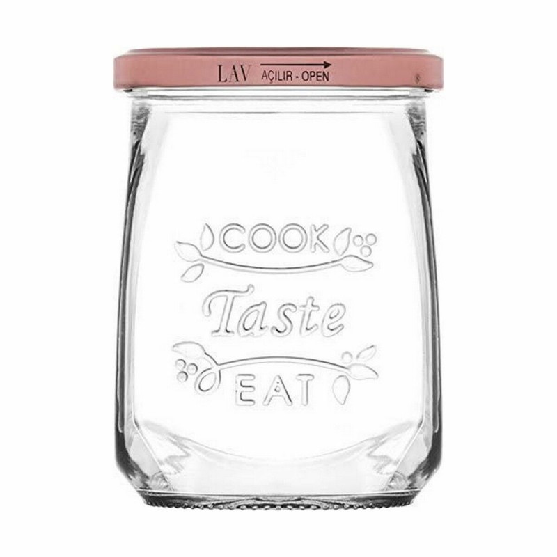 Transparentes Glasgefäß Inde Tasty 550 ml mit Deckel (12 Stück)