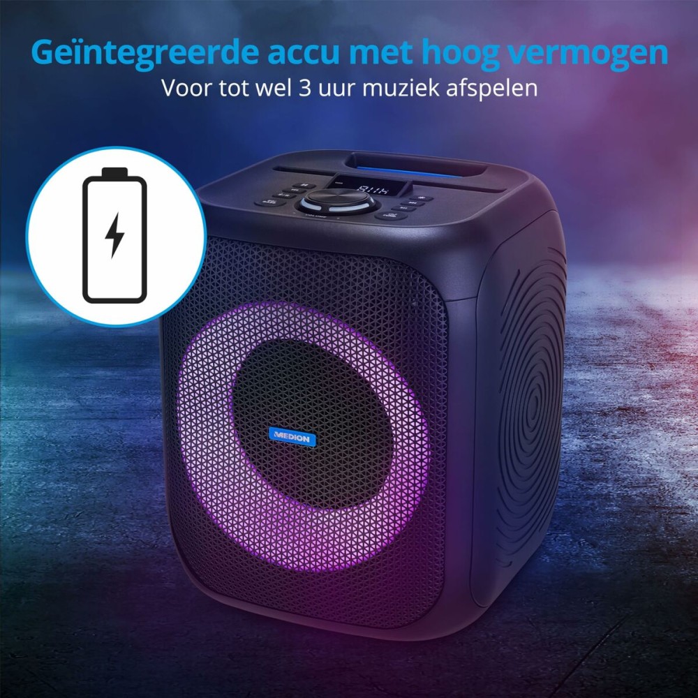 Portable Bluetooth Speakers Medion Black 50 W