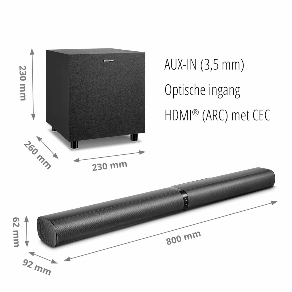 Barre audio Medion Noir