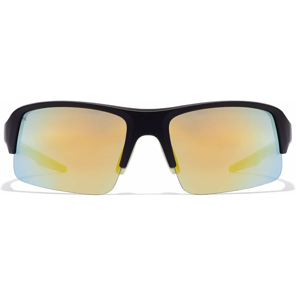 Unisex-Sonnenbrille Hawkers Bat Ø 45 mm Gelb Schwarz