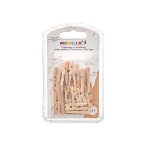 Clamps Pincello 399 Brown Wood Small (24 Units)