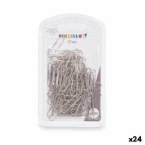 Clips Pincello 381 Silver Metal Small (24 Units)