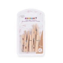 Pinces de serrage Pincello 401 Marron Bois Grand (24 Unités)