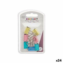 Clamps Pincello 387 Multicolour Metal Clip Small (24 Units)