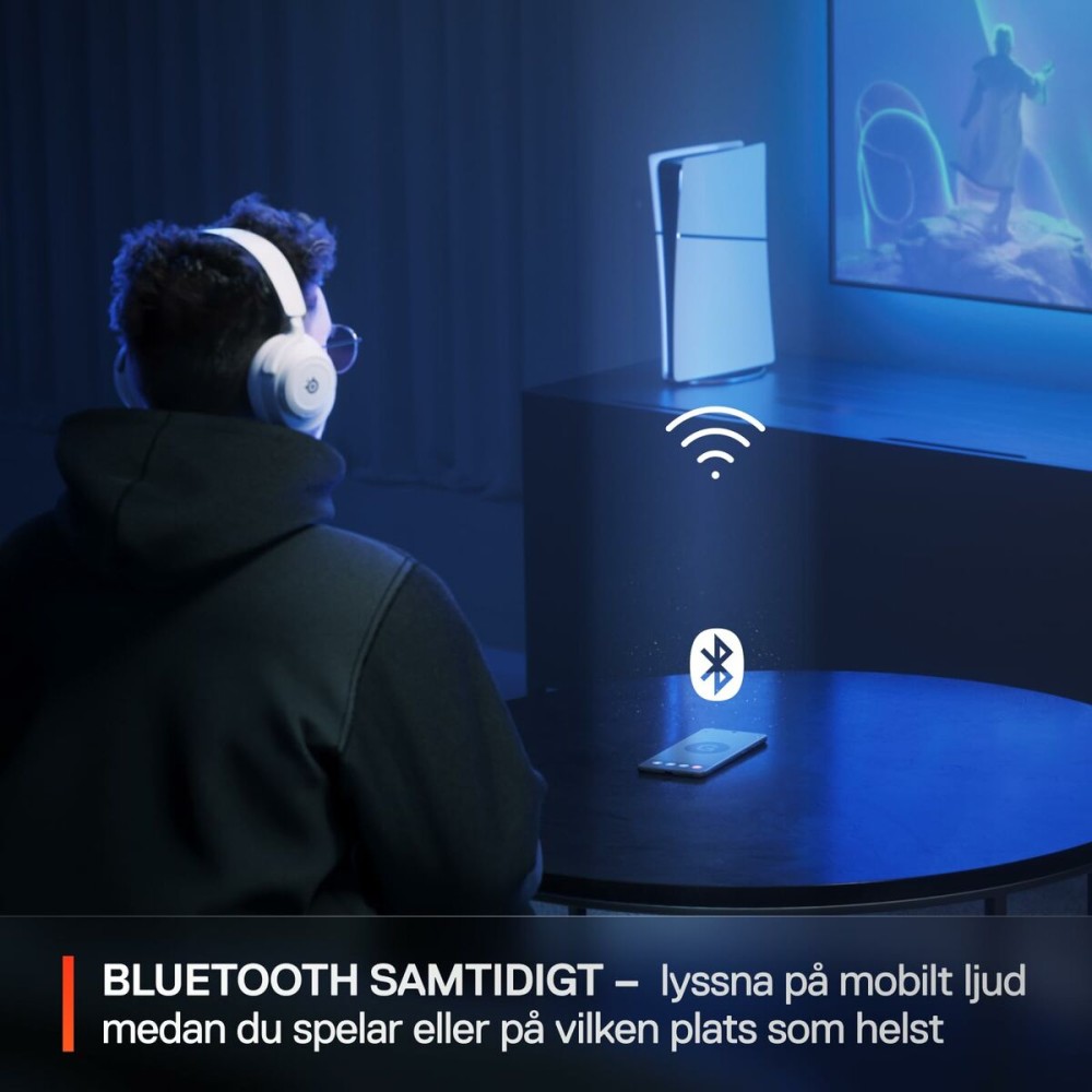 Kopfhörer mit Mikrofon SteelSeries Arctis Nova 7P Weiß