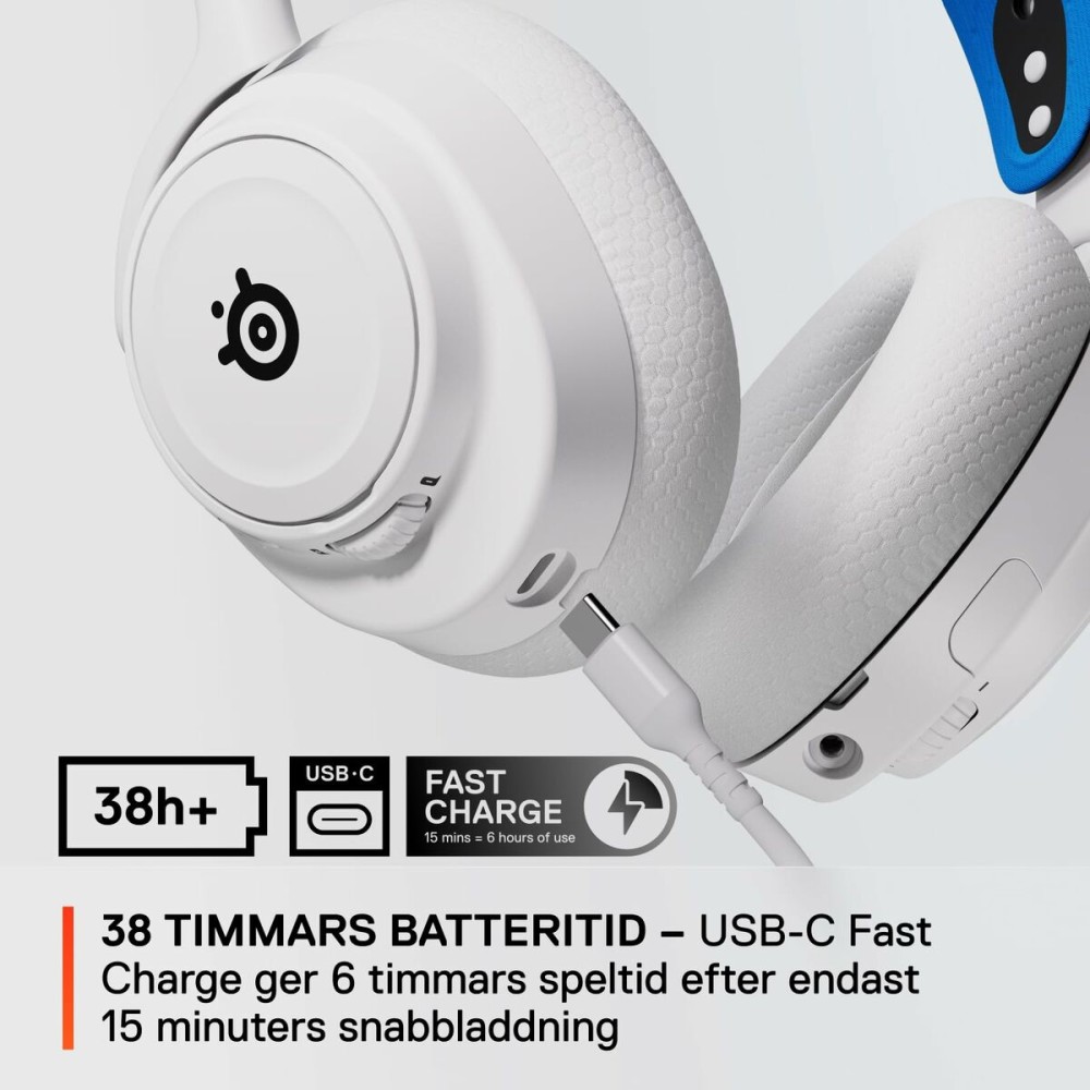 Kopfhörer mit Mikrofon SteelSeries Arctis Nova 7P Weiß