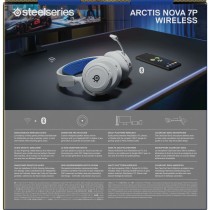 Kopfhörer mit Mikrofon SteelSeries Arctis Nova 7P Weiß