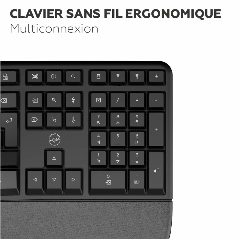 Keyboard Mobility Lab Azerty French Black