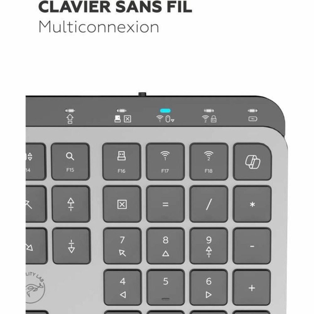 Clavier Mobility Lab KP450W Noir Gris