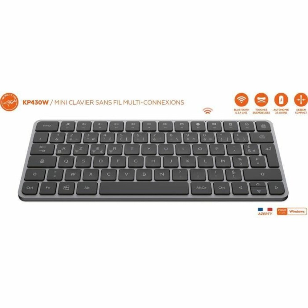 Clavier Mobility Lab KP430W Mini Gris