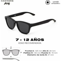 Kindersonnenbrille Hawkers One Kids Dark Ø 47 mm Schwarz