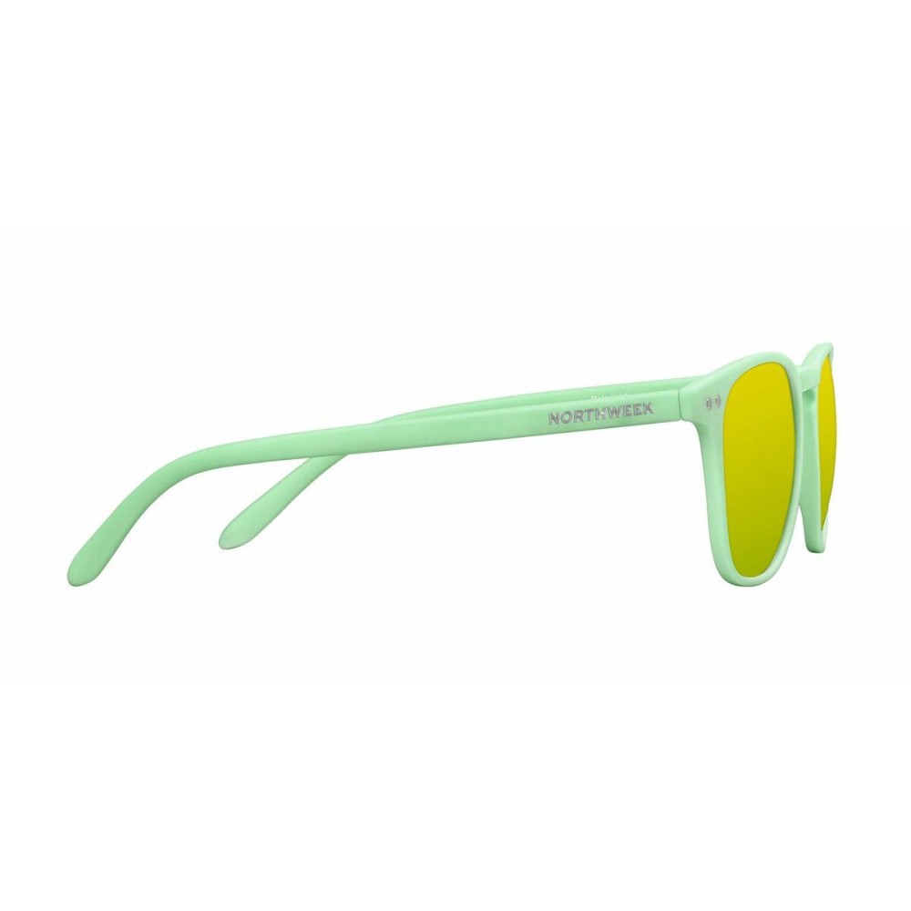 Lunettes de soleil Unisexe Northweek Wall Ø 45 mm Jaune Vert