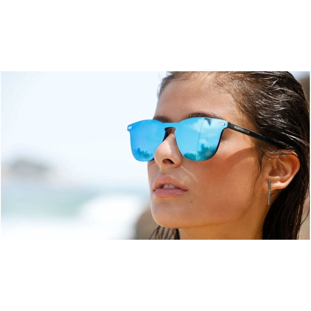 Unisex Sunglasses Northweek Wall Phantom Ø 45 mm Blue Black