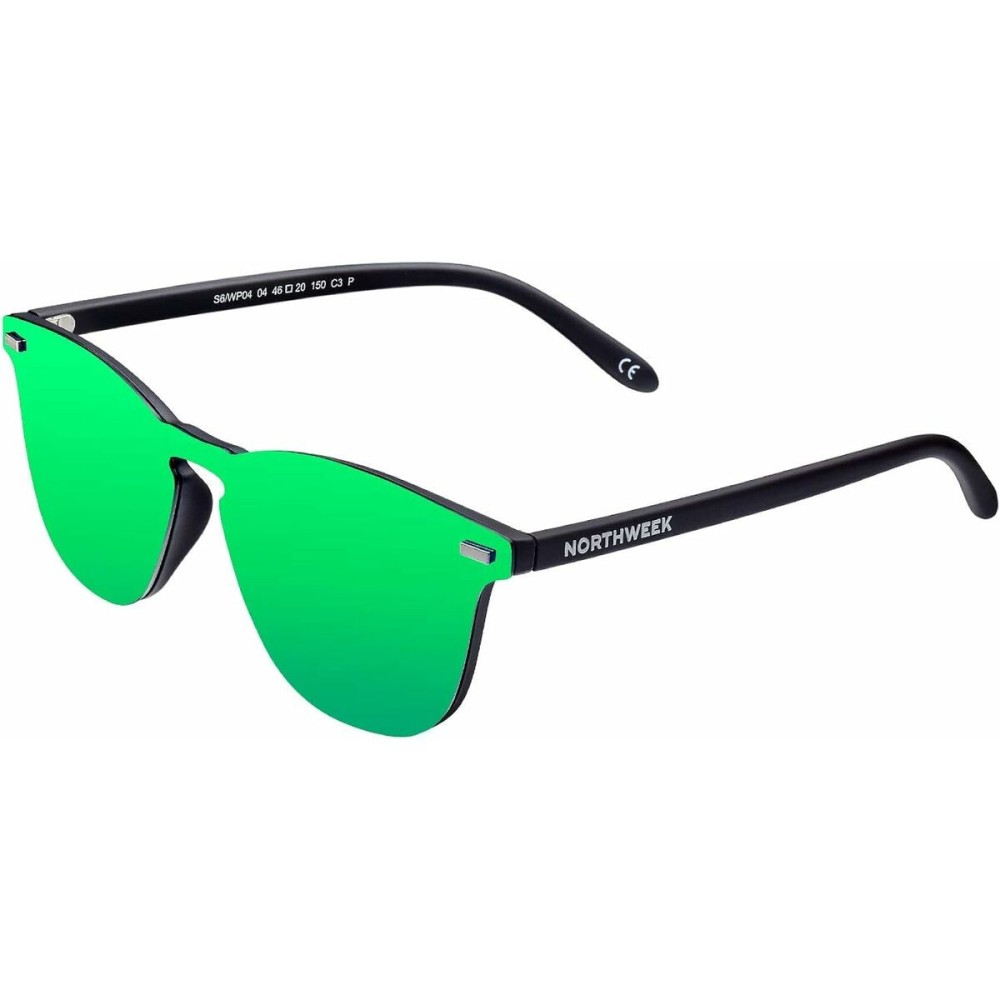 Unisex Sunglasses Northweek Wall Phantom Ø 45 mm Green Black