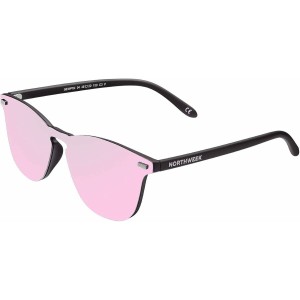 Unisex-Sonnenbrille Northweek Wall Phantom Ø 45 mm Rosa Schwarz