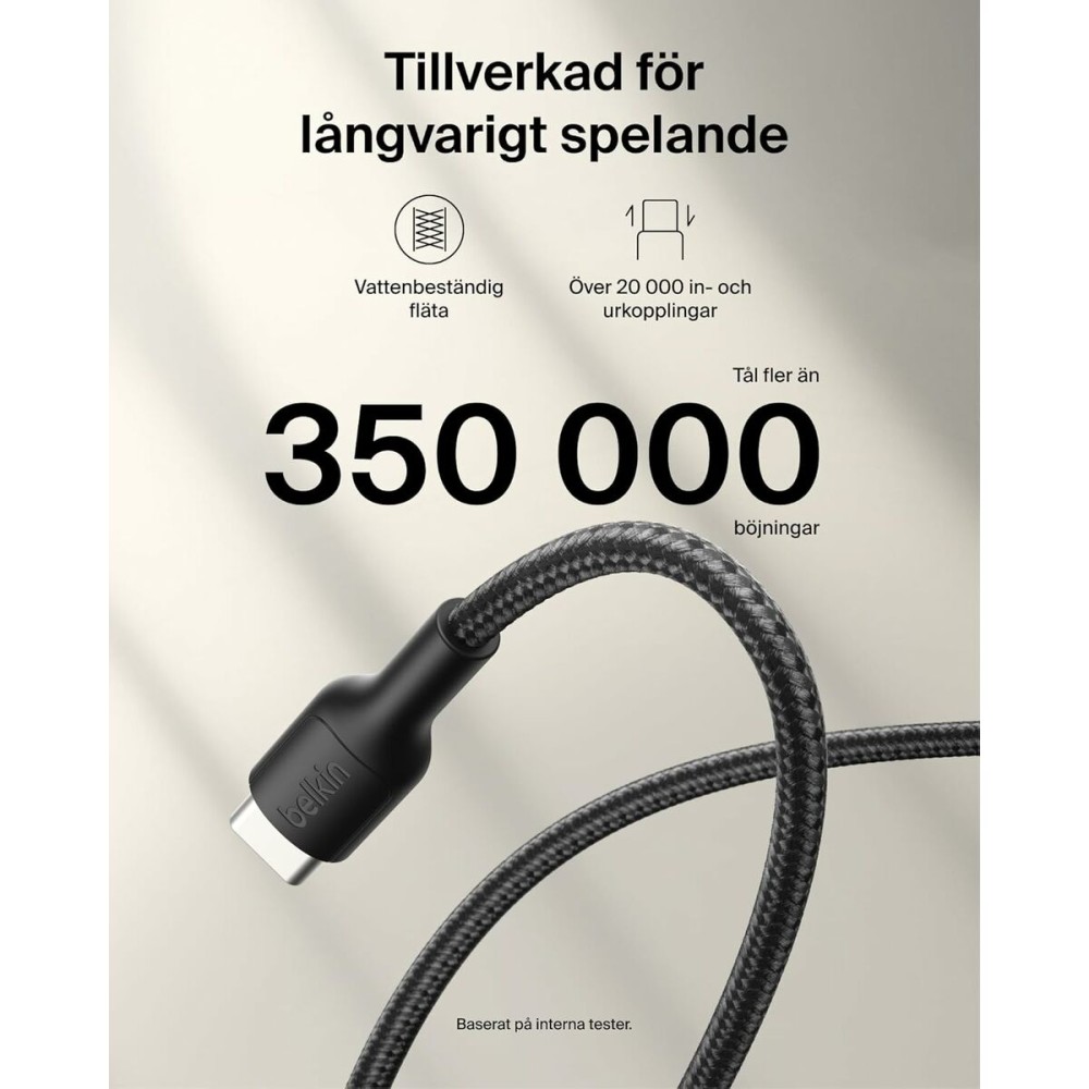 USB-Kabel Belkin ENA008HQ2MBK Schwarz 2 m